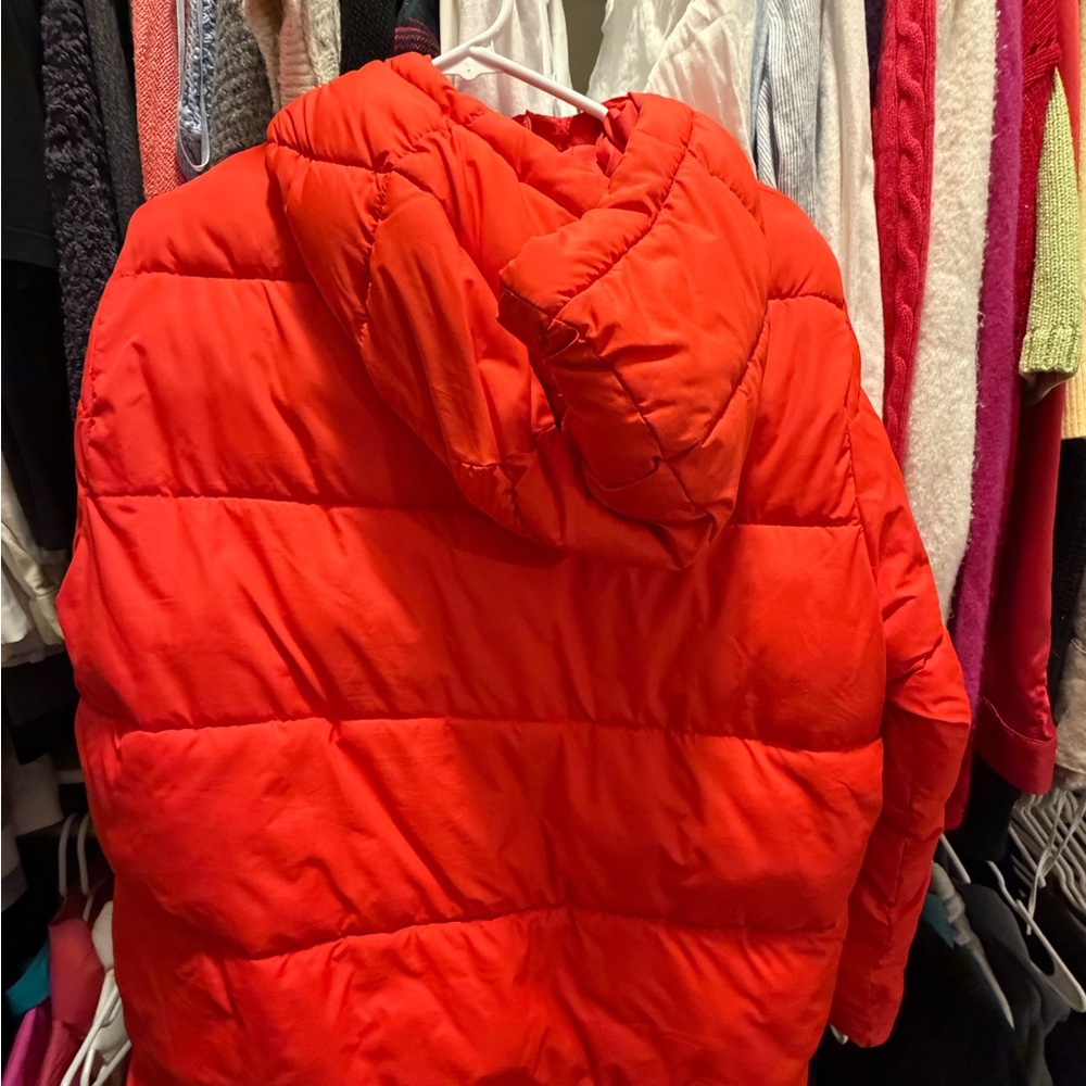 Red Puffer Jacket gap - image 2